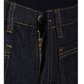 Pocket-stitched bootcut low-rise denim
