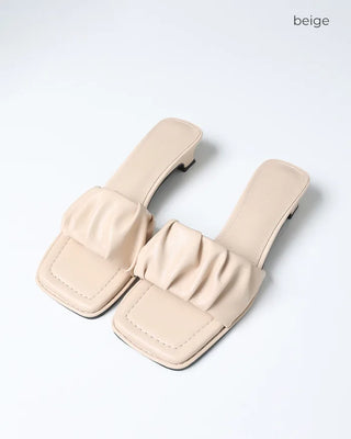 Gathered Sandals