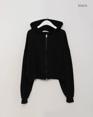 Basic Hooded Double Zip Hoodie