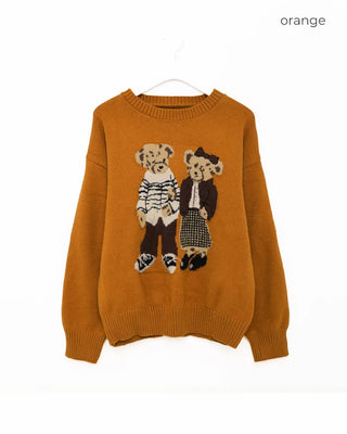 Two-Bear Round Knit