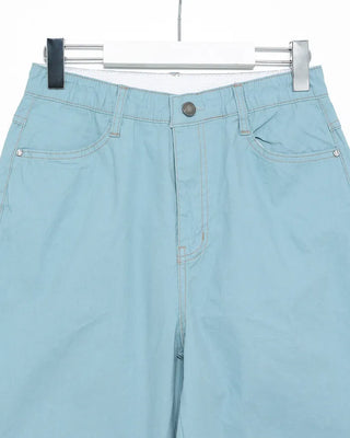 Cotton Curved Pants