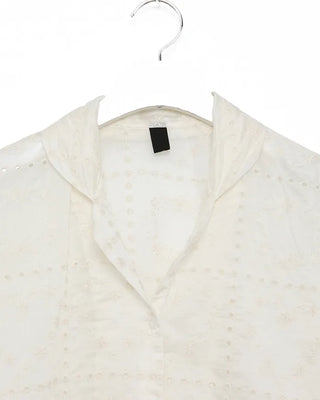 Heart embroidered shirt