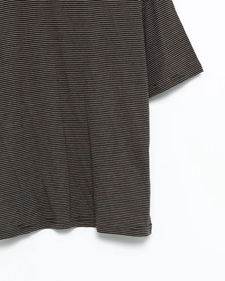Thin striped short-sleeved T-shirt