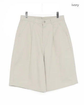 Bermuda One-Pleat Cotton Pants
