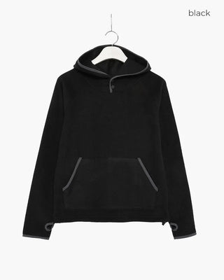Two-tone point fleece hoodie