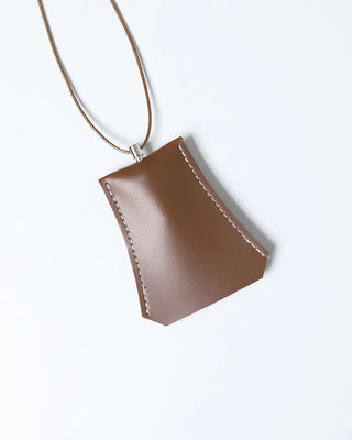 Stitched Vegan Leather Glasses Holder