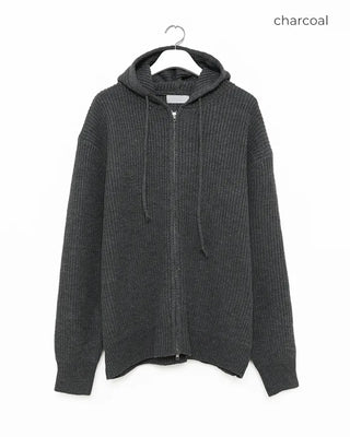 (Unisex) Knit Hooded Hoodie