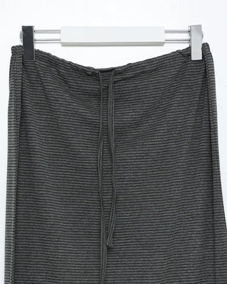 Frilled hem border midi skirt