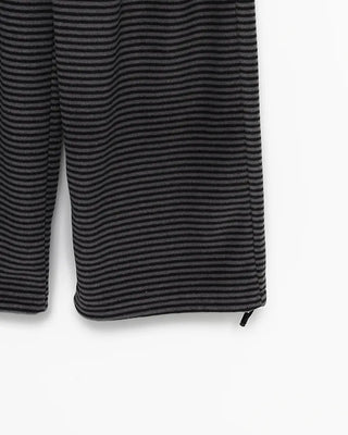 (Unisex) Check Patch Point Border Fleece Pants