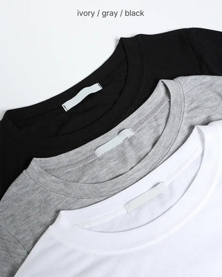 Standard Fit Basic Round Neck T-Shirt