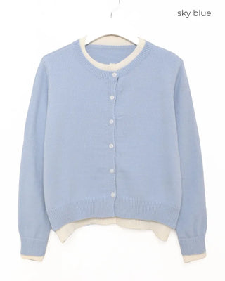 (Unisex) Double-Layered Cardigan