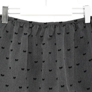 Ribbon Dot Layered Wrap Skirt