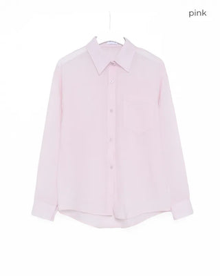 Oversized sheer shirt