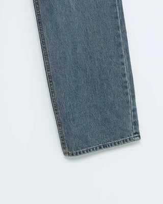 Straight denim pants