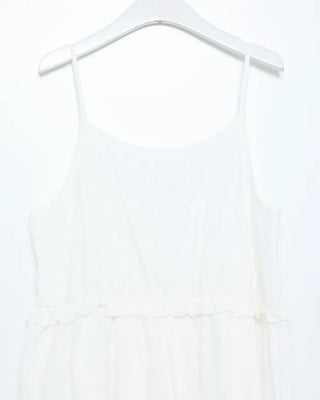 Frilled Shirring Long Dress