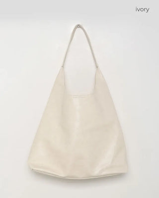 Square leather shoulder bag