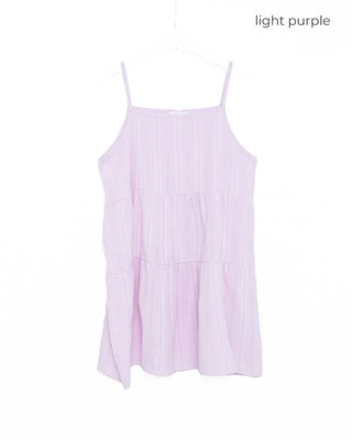 Layered sleeveless mini dress