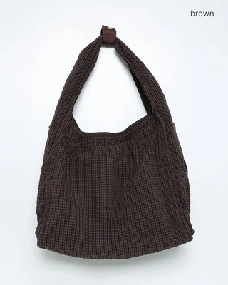 2-Way Ripple Check One-Shoulder Bag