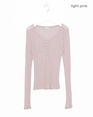 Button Slim T-shirt