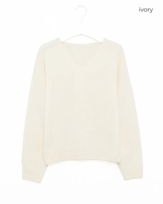 Pastel V-neck knitwear