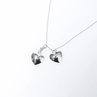 Twin Heart Chain Necklace