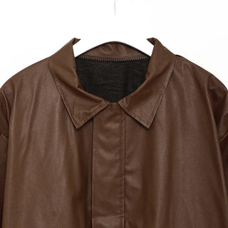 Oversized Leather Jumper