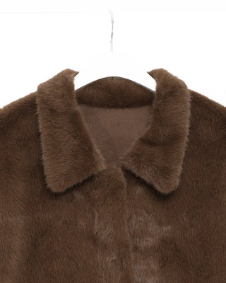 Colored fur jacket