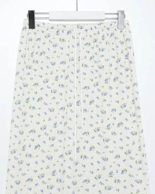 Flower Waist String Long Skirt