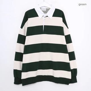 Unisex striped color sweatshirt