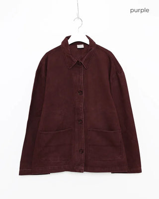 Washed pocket work jacket