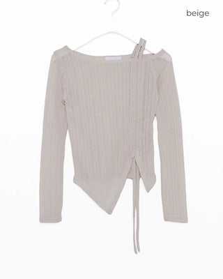 Asymmetrical String Knit