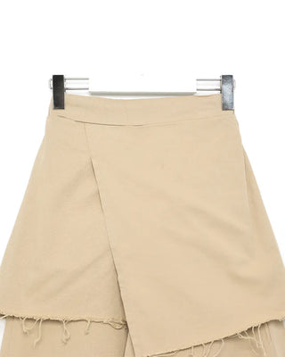 Layered wrap skirt pants