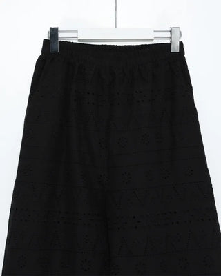 Flower Punching Wide Easy Pants