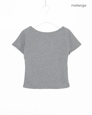Boat neck T-shirt