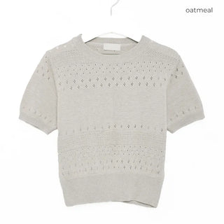 Punched Simple Summer Knit