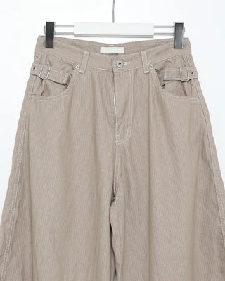 Belted summer wide-leg pants