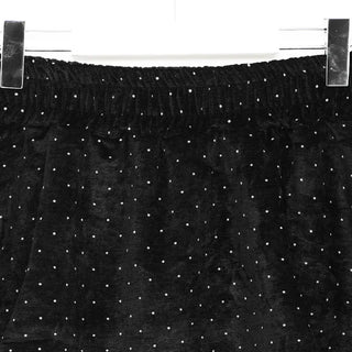 Polka dot flared skirt pants