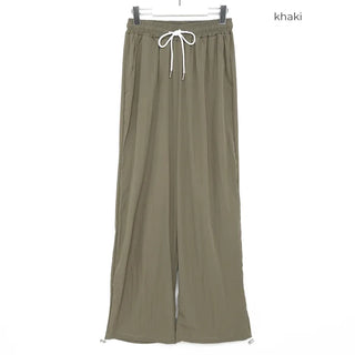 (Unisex) Drawstring Waist Rayon Pants