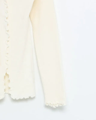 Frill-detail slim knit