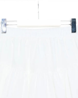 Elastic waist balloon mini skirt