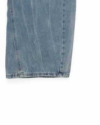Embroidered denim pants