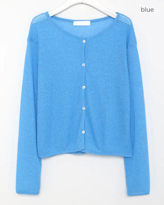 Linen blend cardigan