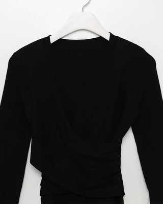 Wrap Point Slim Fit Knit