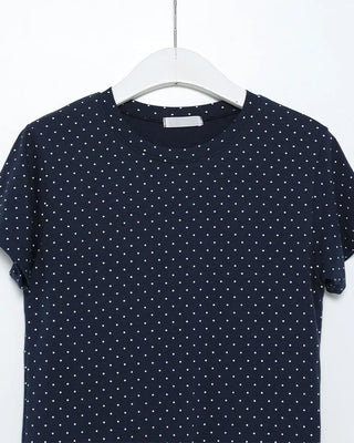 Simple polka dot short-sleeved T-shirt