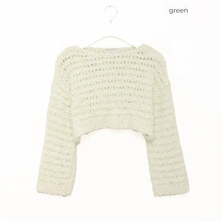 Mohair cropped knit