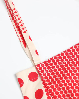 Two-Pattern Dot Tote Bag