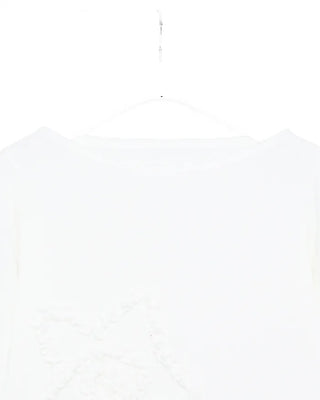 Frill spiral star boat neck long cut and sew
