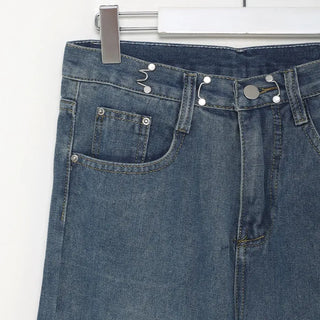 Wide-fit denim pants