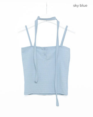 (Set) Button Scarf Sleeveless