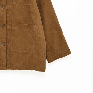 Checked two-tone corduroy jacket